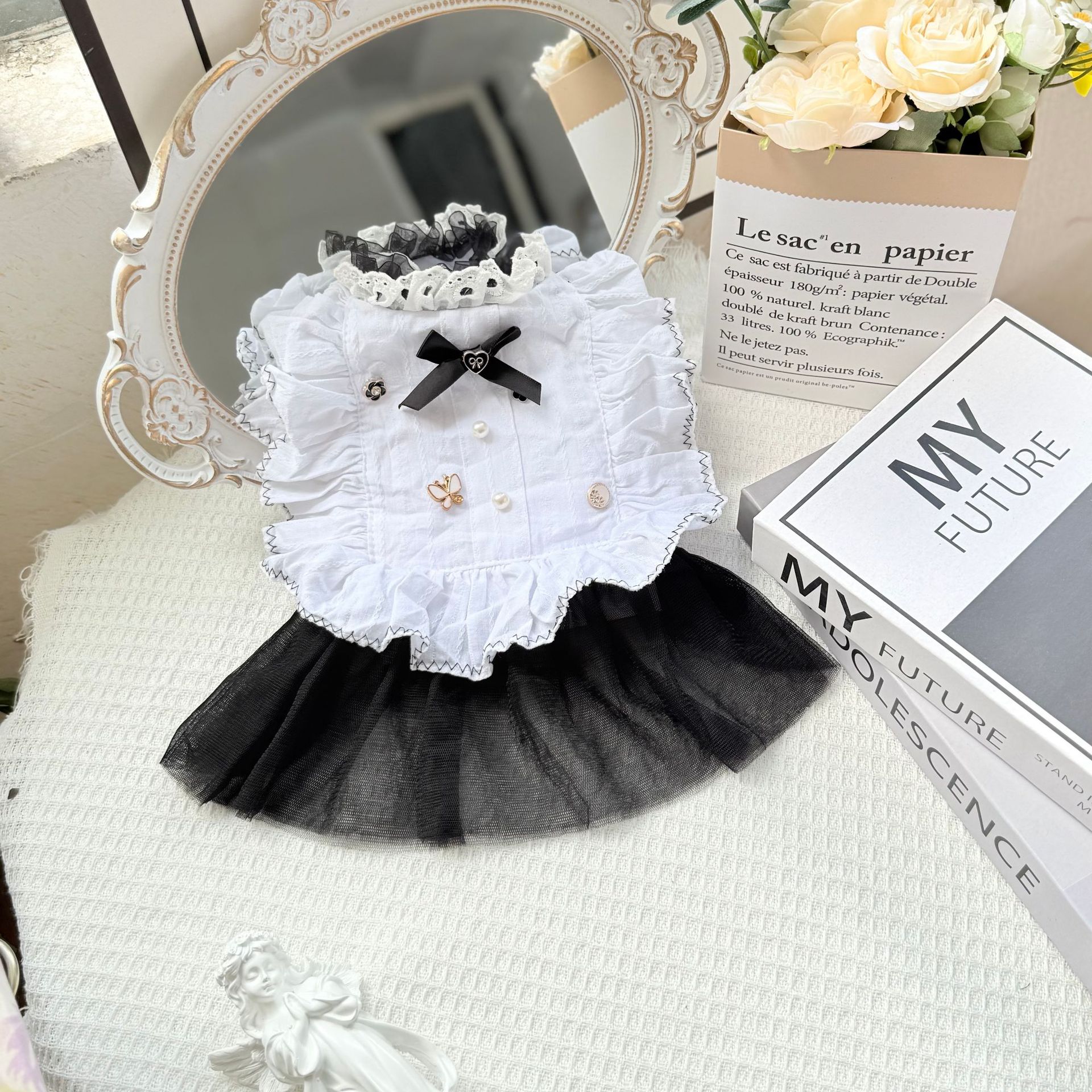 Pet Factory In Stock Wholesale Pet Dog Clothes Waltz Gauze Skirt