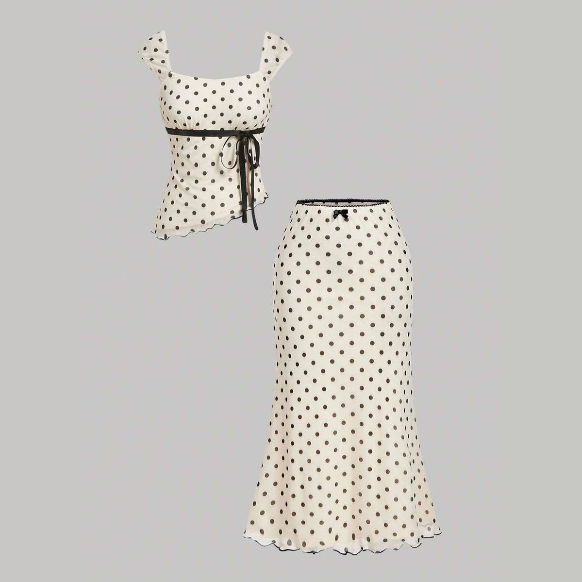 Lady Temperament Mid-length Skirt Suit
