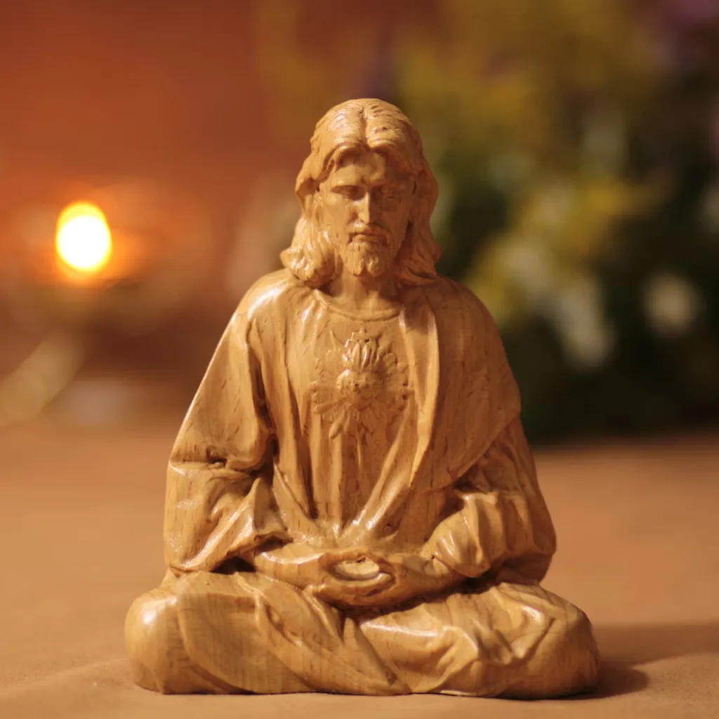 Statue Christmas Home Party Holiday Decorations - Jesus Ornaments 10Cm