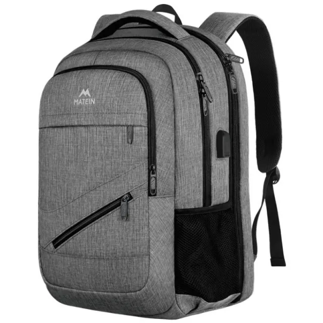 Men's And Women's Fashion Large Capacity Travel Computer Backpack Gray - Shop at LoveMi