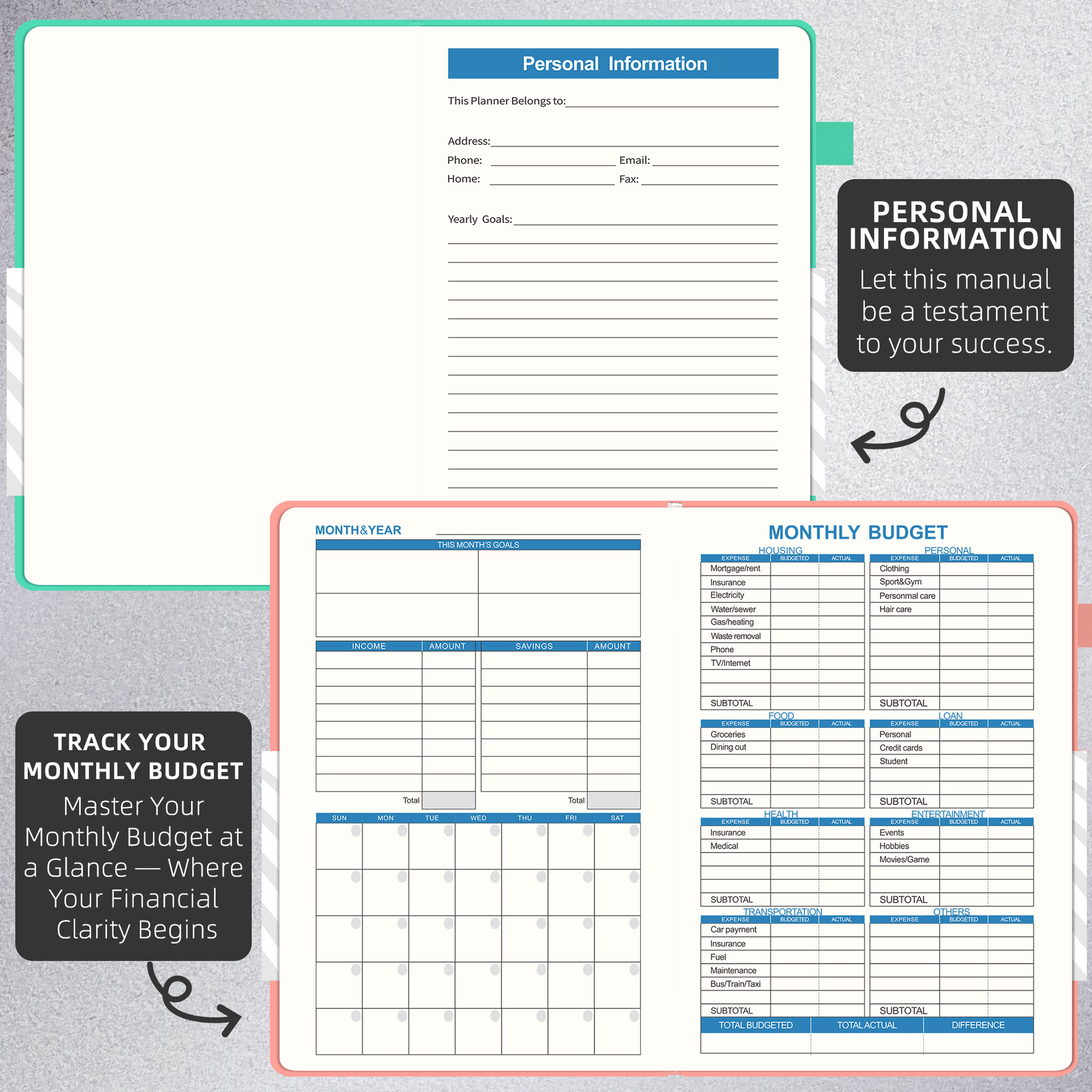 A May Plan English Budget Notebook Financial Ledger thumbnail 4