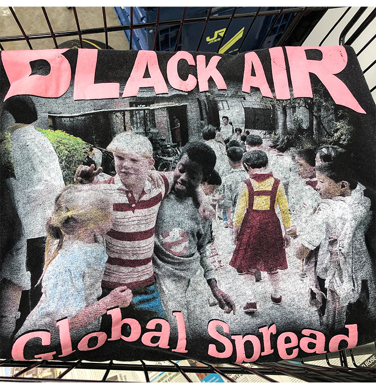 Vintage Printed T Washed Distressed Cotton Double Yarn National Fashion Letter Crew Neck T-shirt