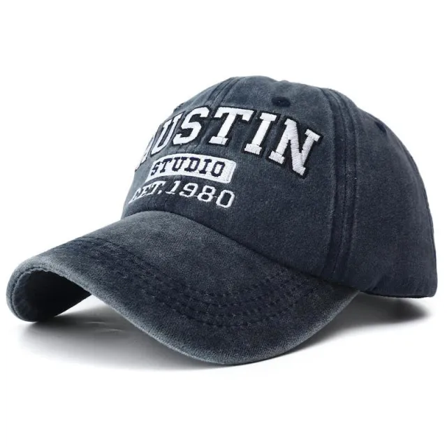 Men's And Women's Fashion Wash Denim Baseball Hat Navy - Shop at LoveMi