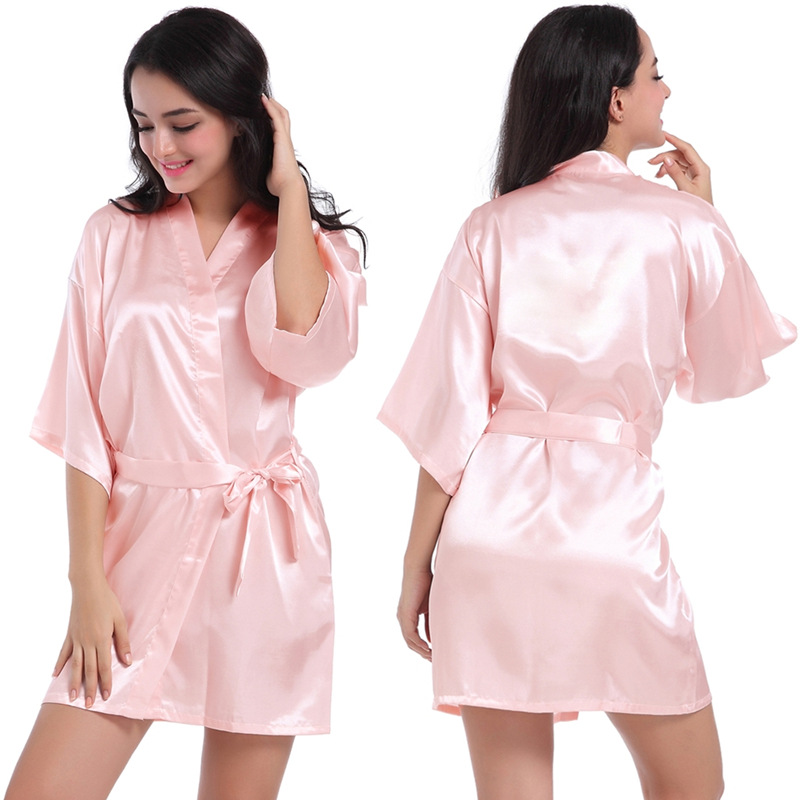 Summer Thin Short Cardigan Gown