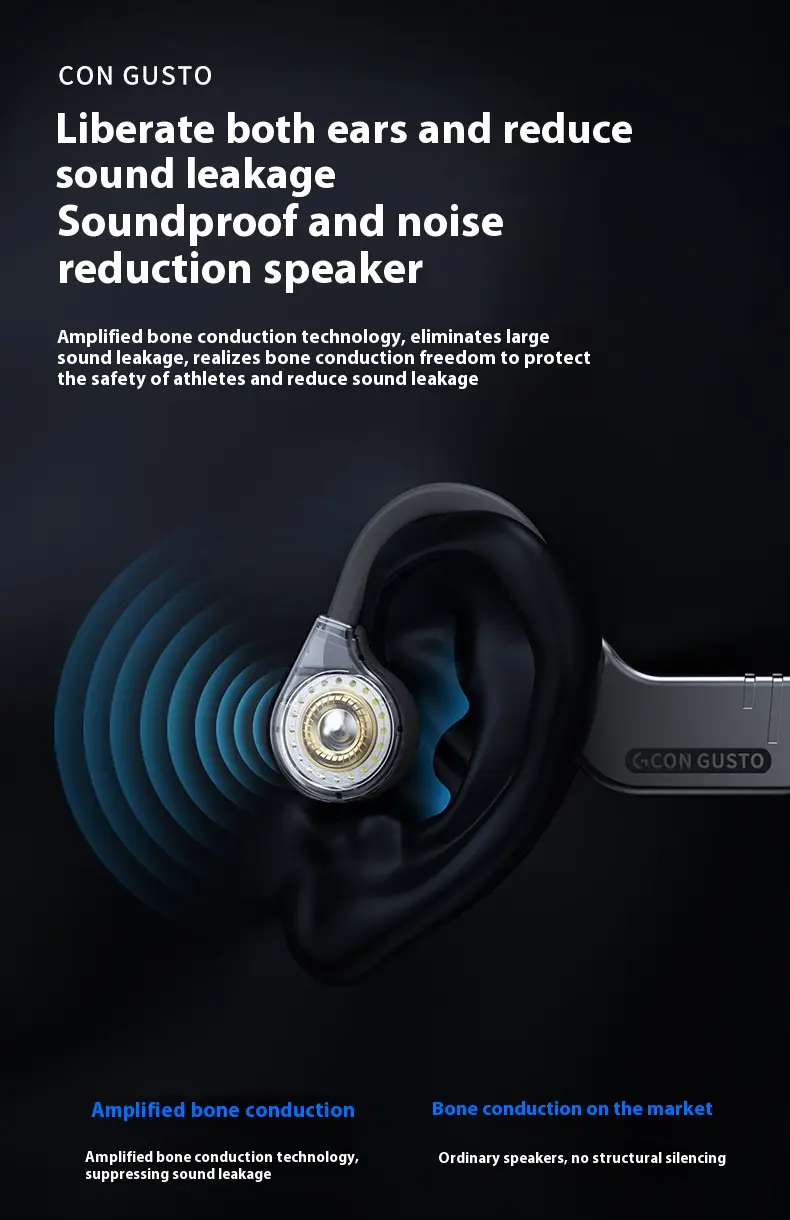 K9pro Real Bone Conduction Bluetooth Headset