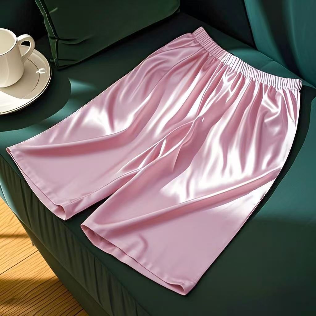 Thin Loose-fit Plus-size Home And Casual Comfortable Summer Solid Color