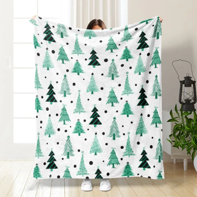 Christmas Thickening Print Flannel Blanket Style18 - Shop at LoveMi