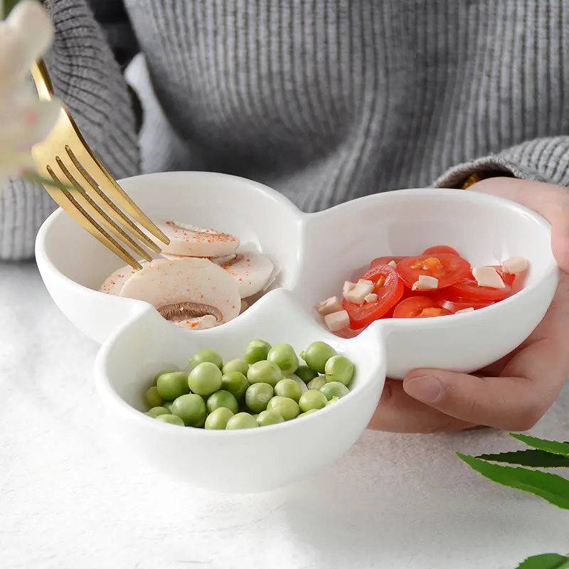Pure White Ceramic Snack Bowl Sauce Seasoning