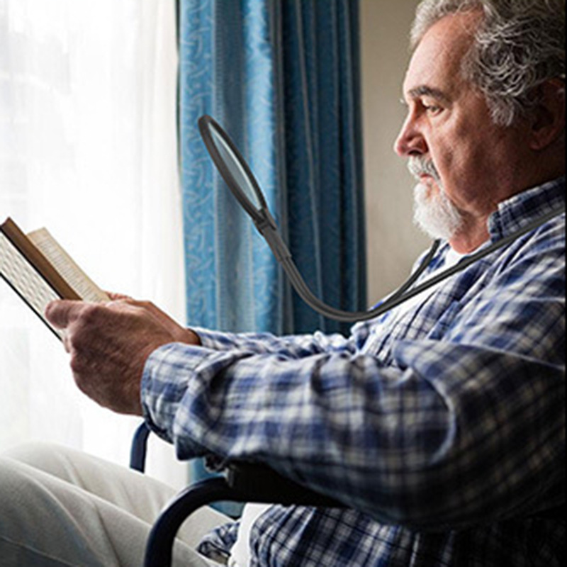 LED Light Charging Handheld HD Magnifier