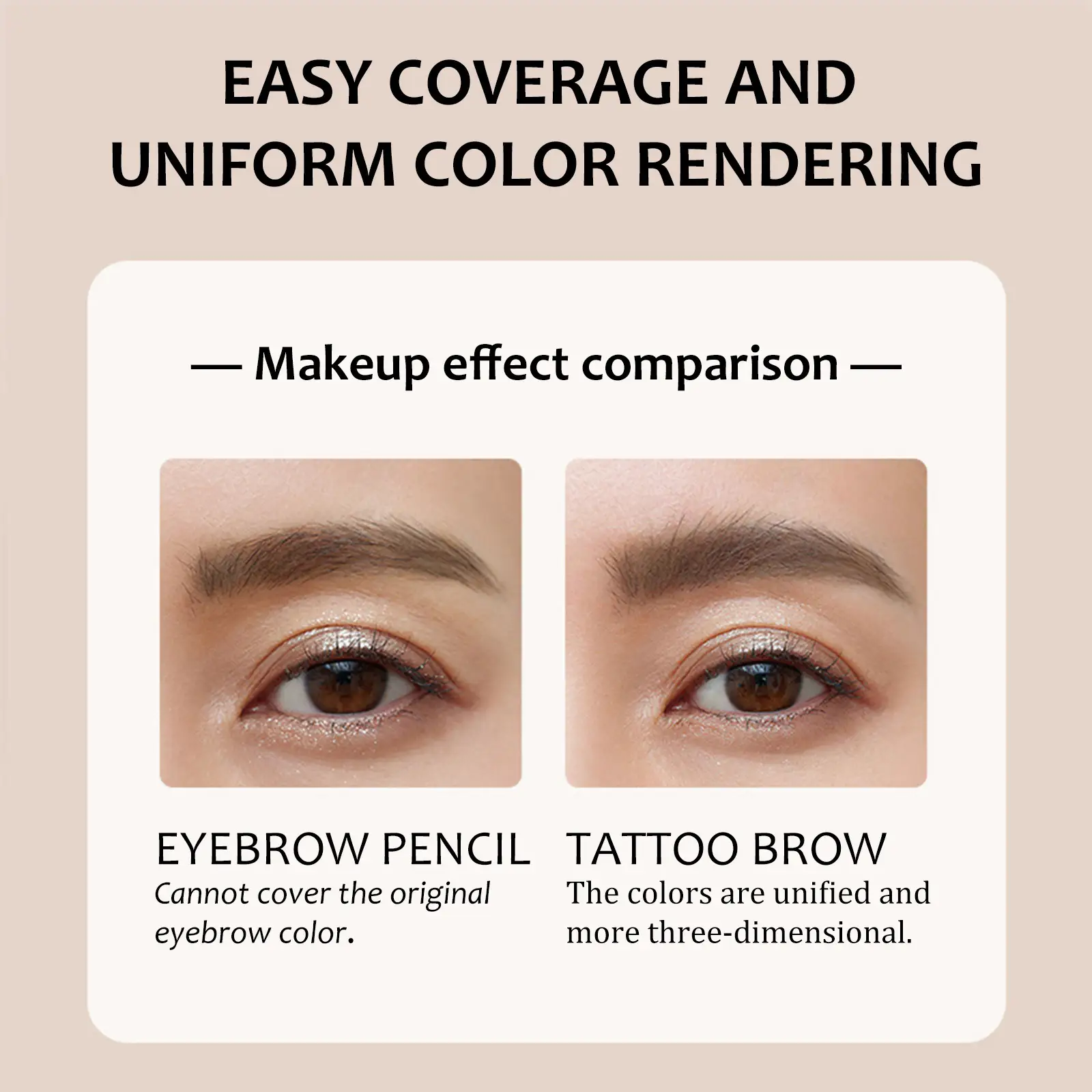 Waterproof And Sweat-proof Not Easy To Smudge Create Three-dimensional Natural Wild Tear And Pull Eyebrow Cream