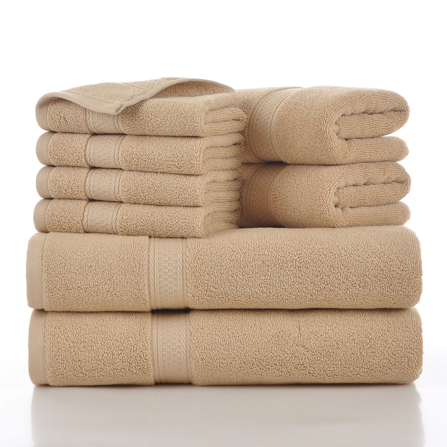 Household Towels Eight-piece Set Soft And Absorbent