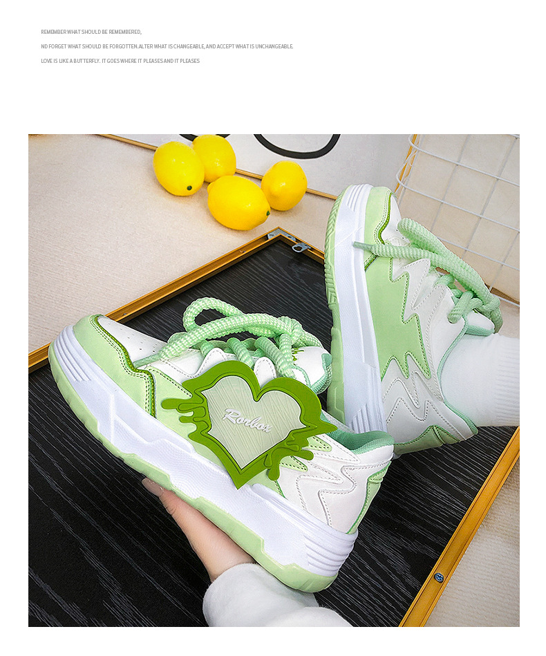 Color Contrast Patchwork Bread Shoes Increased By Light Casual Shoes - Image 26