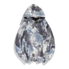 Dark Style Tie-dye Gradient Colour Style Hoodie Sweater - Gradient 04-M - View 1