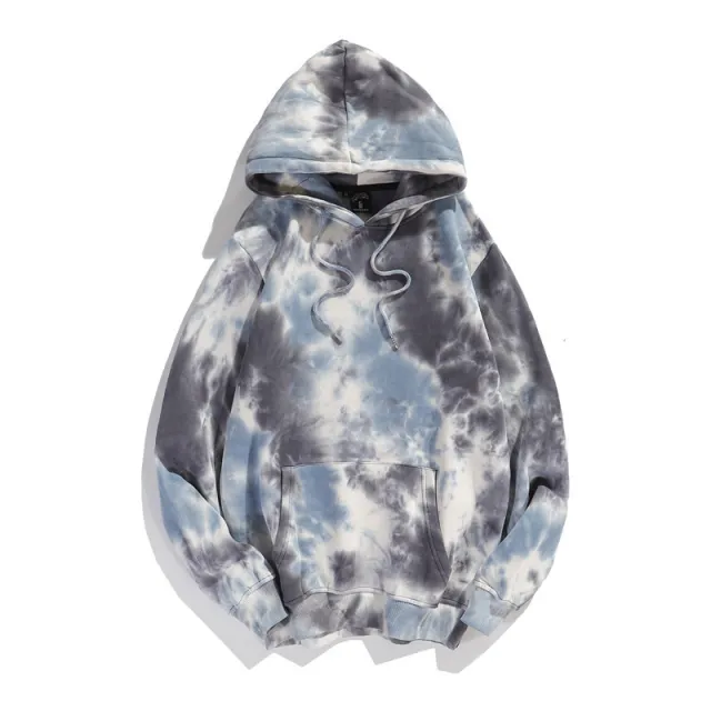 Dark Style Tie dye Gradient Color Style Hoodie Sweater Gradient 04 M - Shop at LoveMi