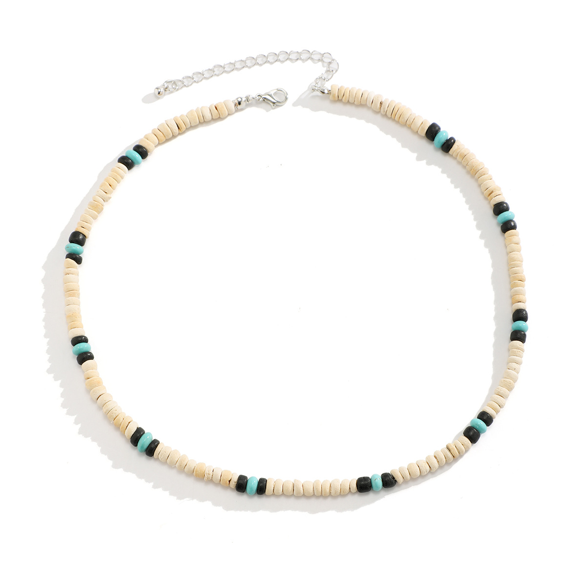 Fashion Retro Surfer Wooden Bead Necklace Men's