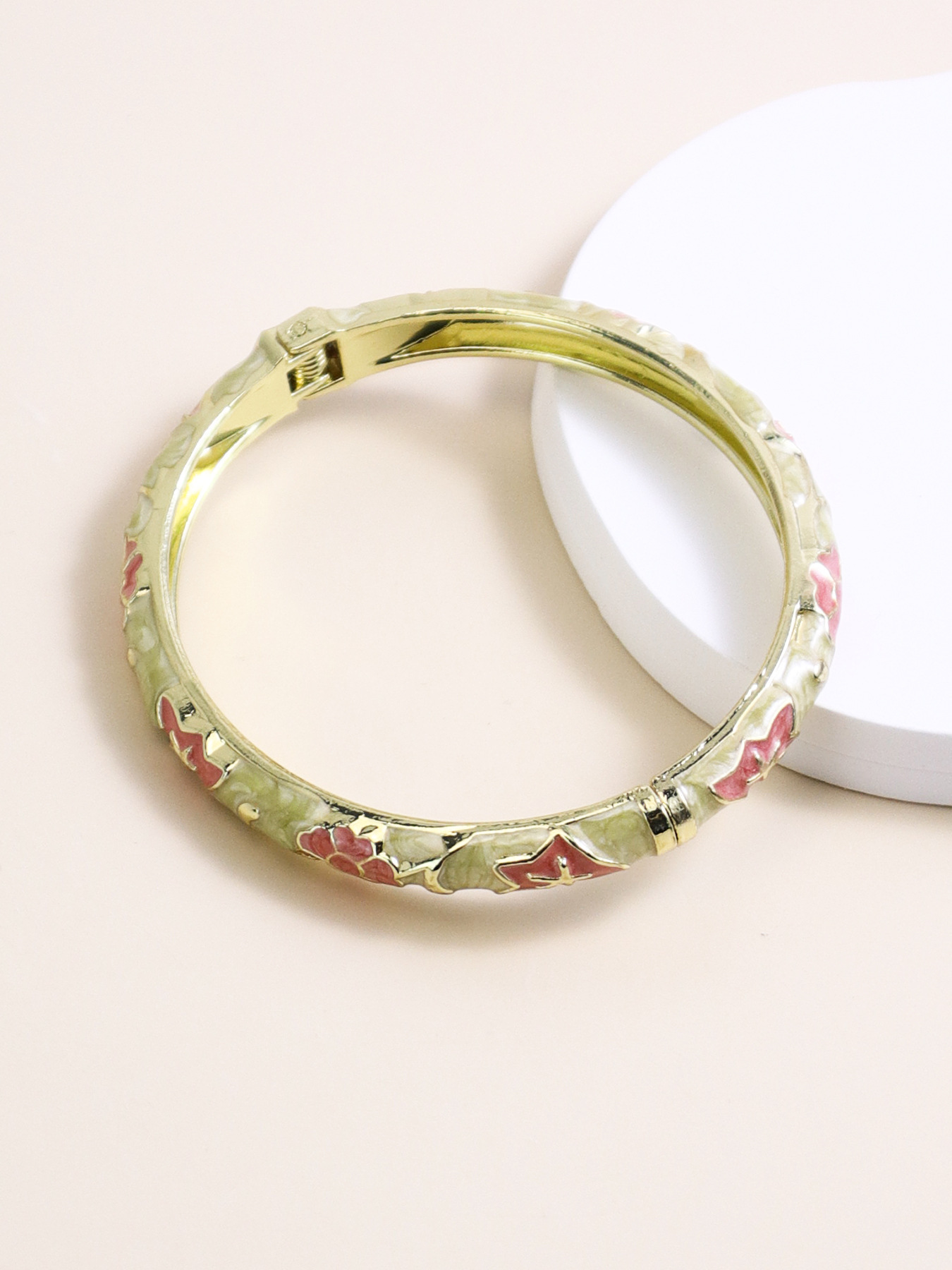 Enamel Floral Bracelet For Women - Image 7