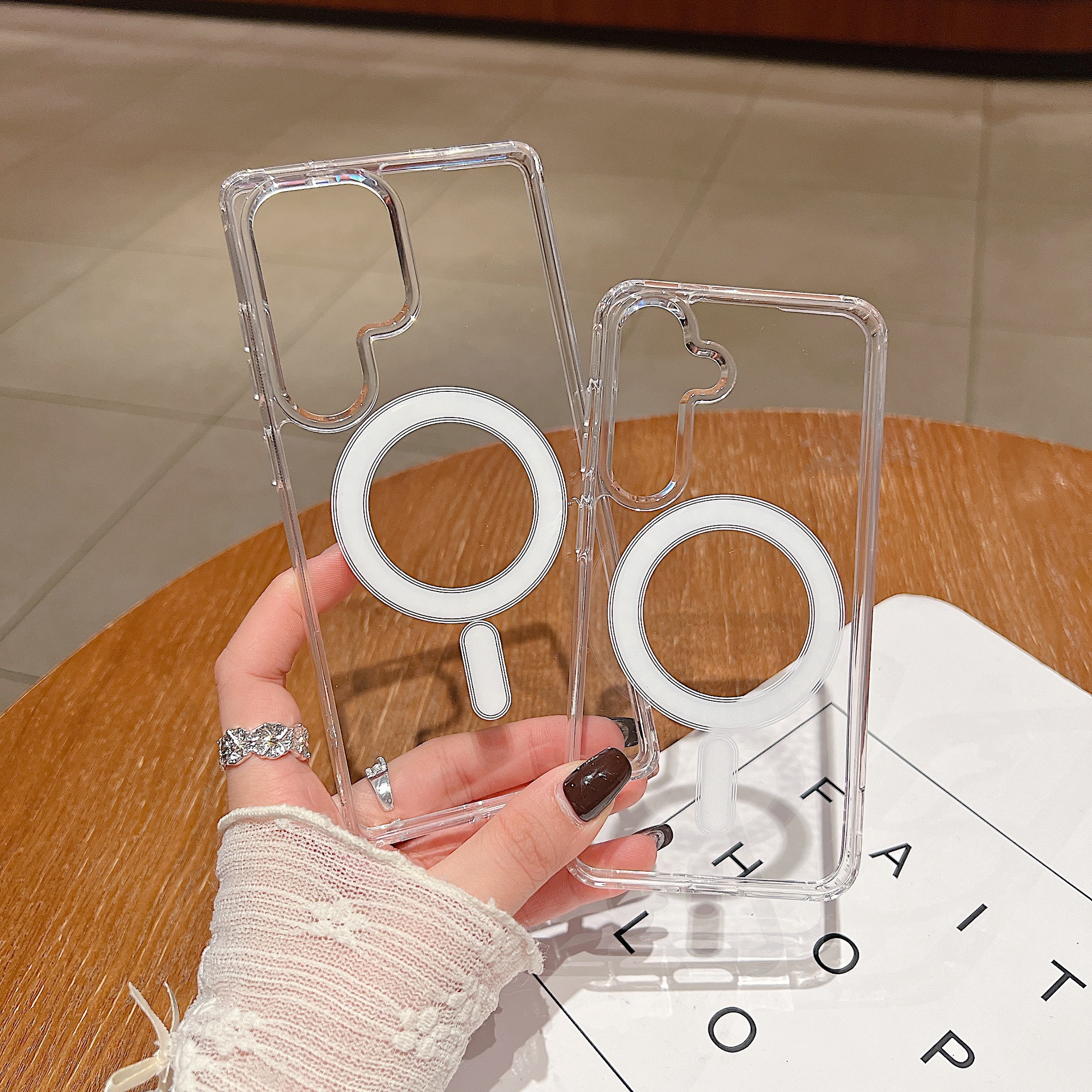Simple Magnetic Drop-resistant Transparent Phone Case - Image 4