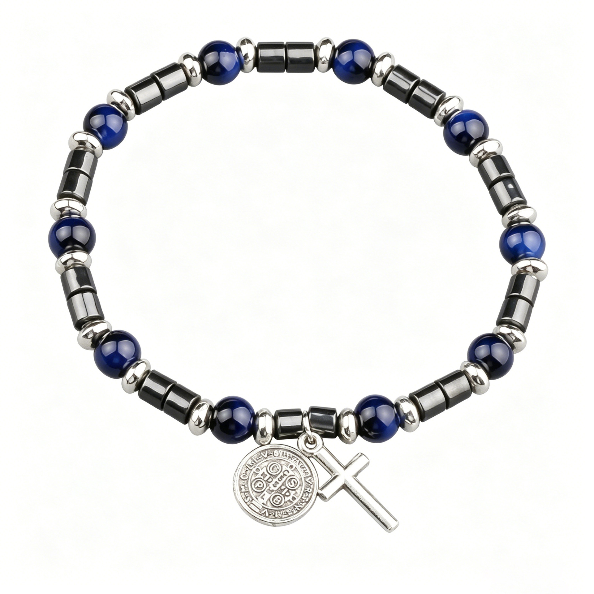 Retro Versatile Natural Stone Round Bead Bracelet