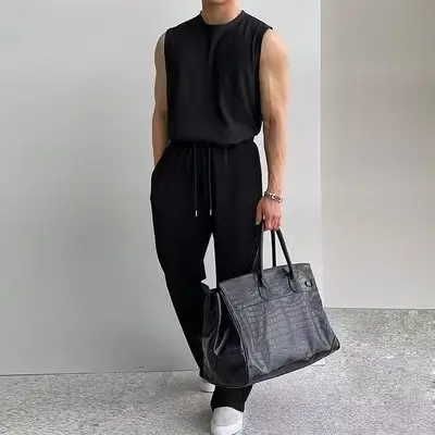 Summer Ice-Silk Casual Sports And Fitness Set