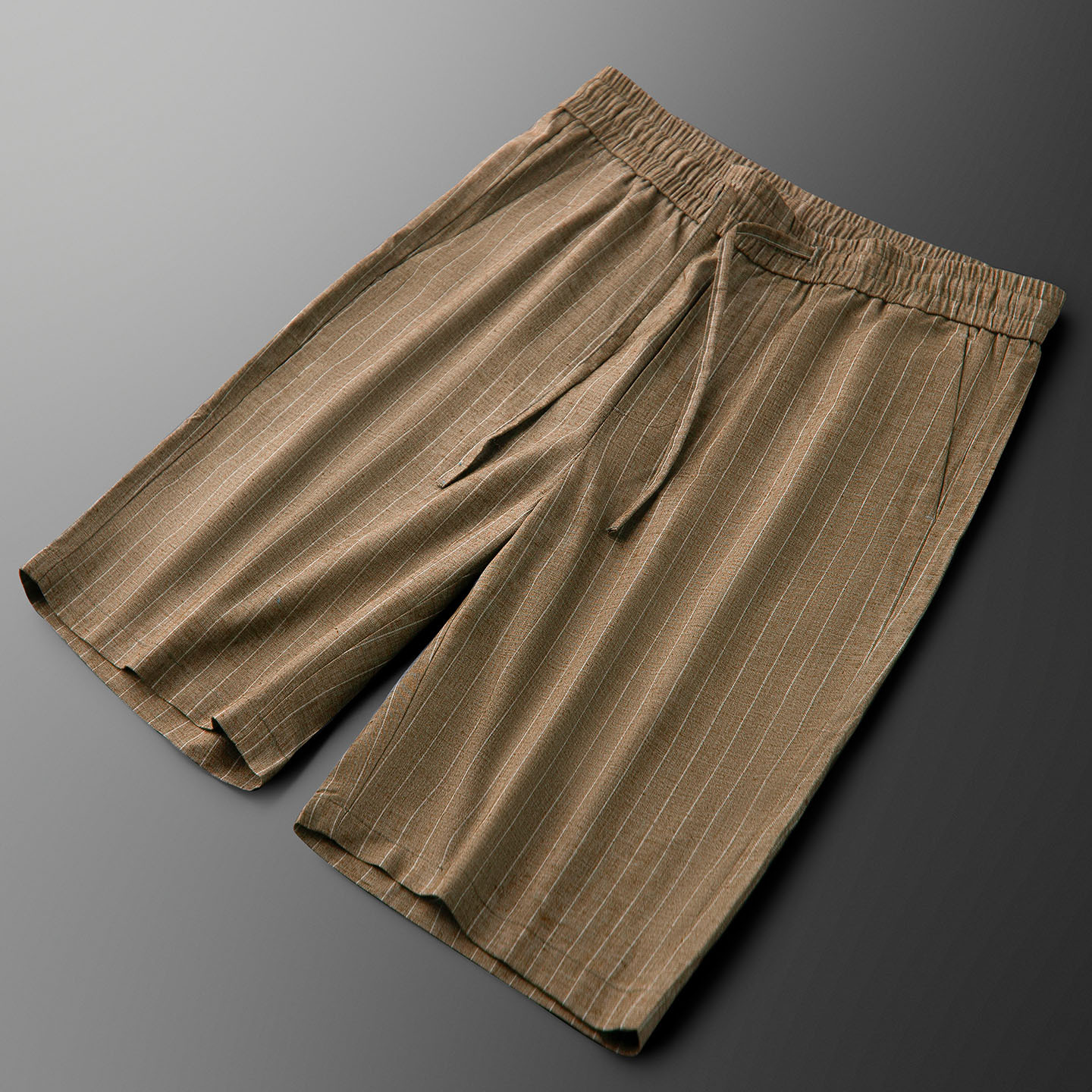 Ice-feeling Linen Fabric Shorts Men's Loose