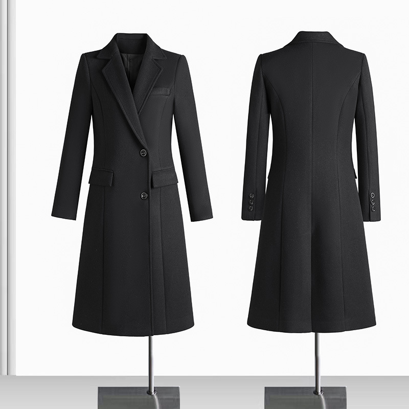 Woolen Coat For Formal Work Attire At Banks Jewelry Stores And Hotel Front Desks
