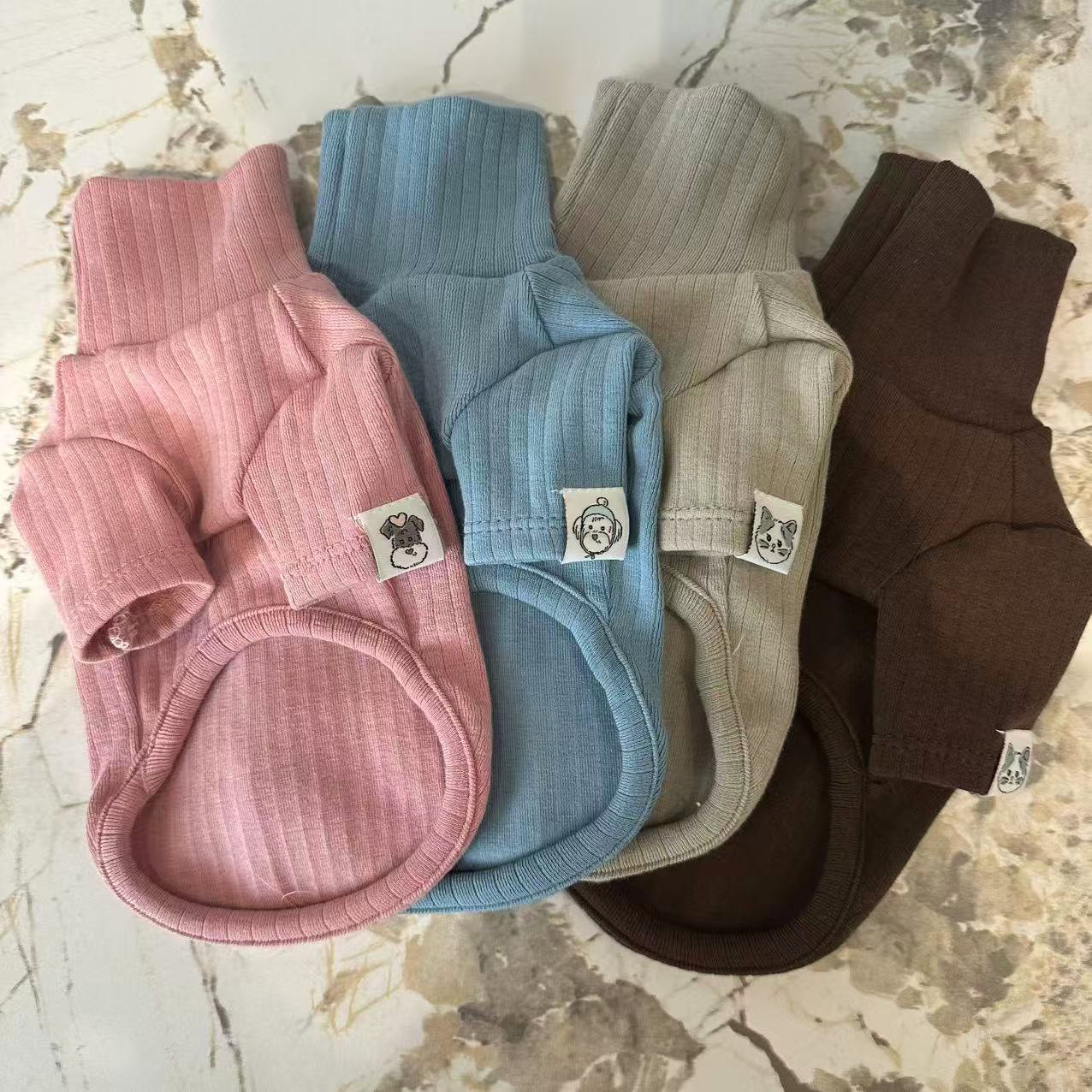 Pet Clothing Autumnwinter High-neck Base Vest