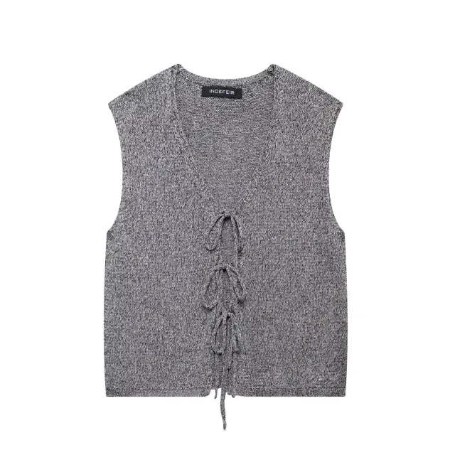 Women's European And American Knitted Vest Cardigan Top M - Shop at LoveMi