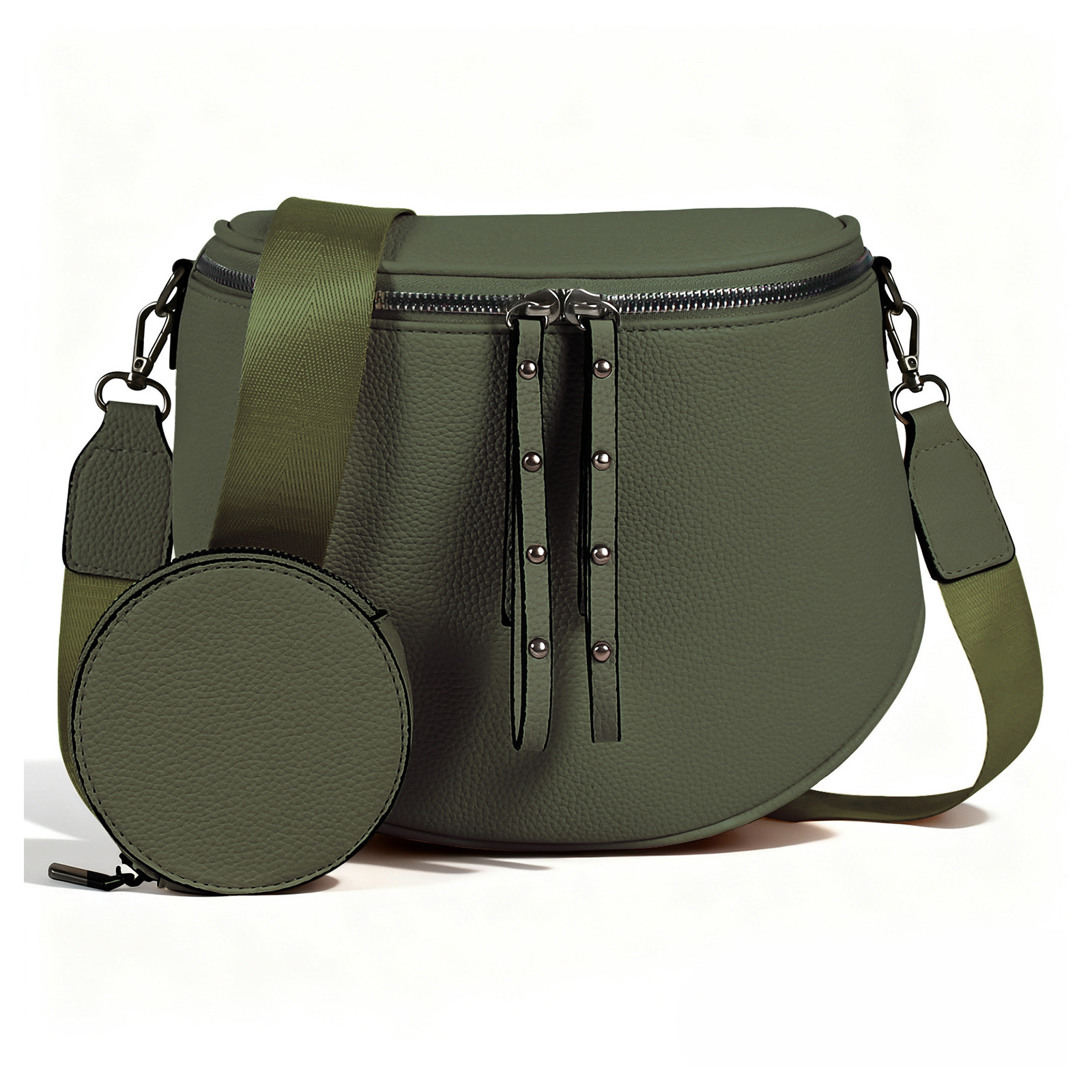 Synthetic Leather Crossbody Bag, picture 11 of 12