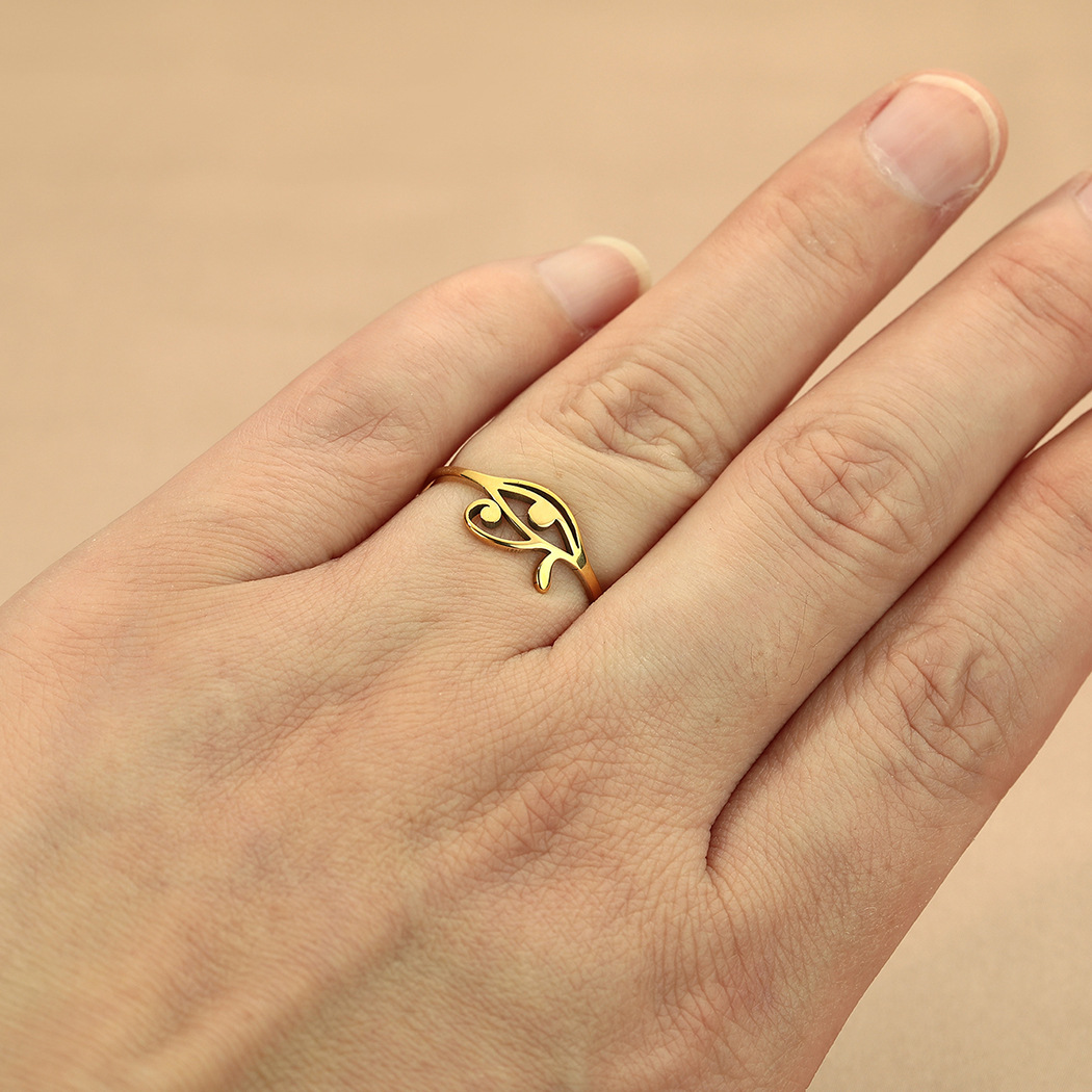 Horus Finger Ring Man Egyptian Jewelry Eye