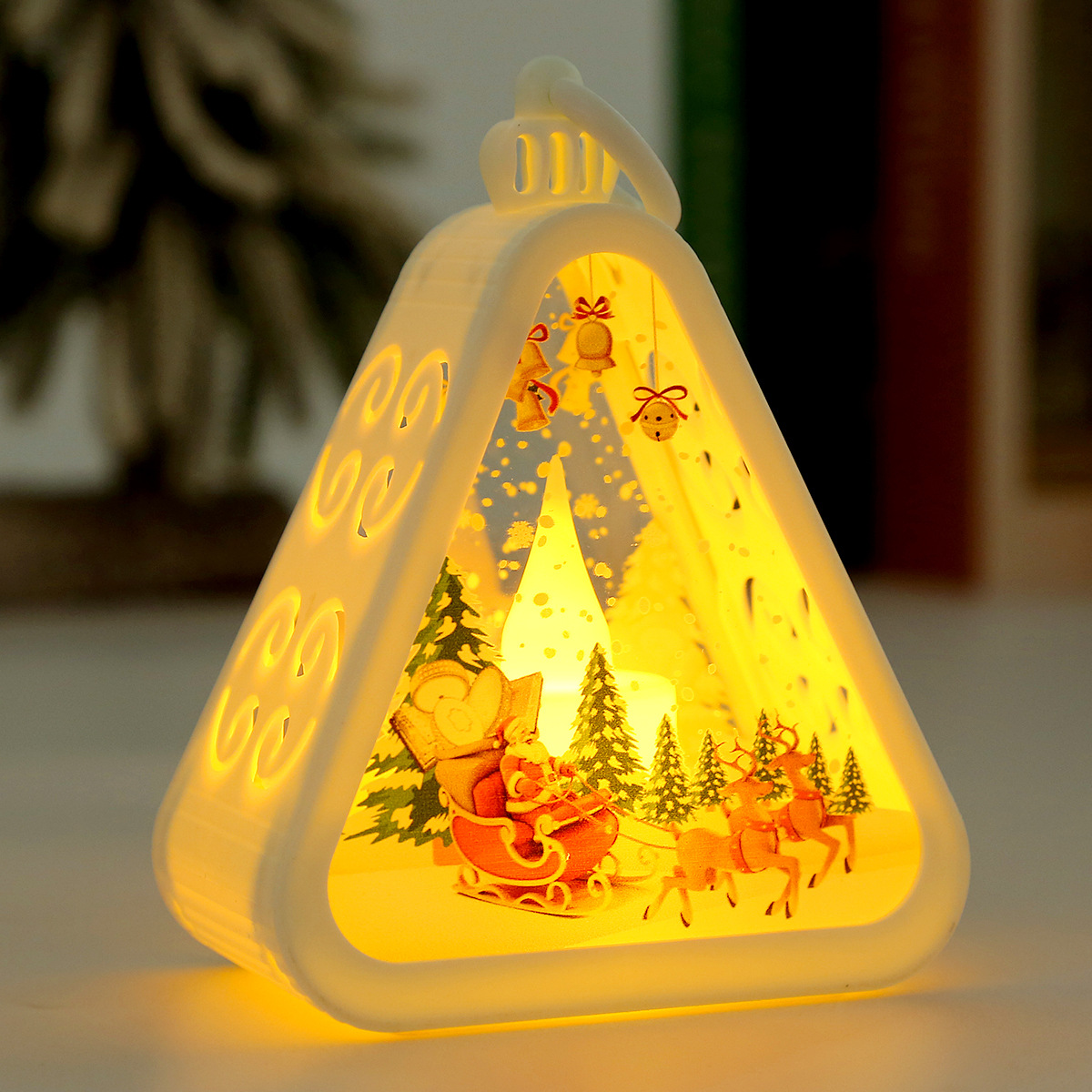 Title 4, Christmas Decorations Retro Electric Candle Lam...