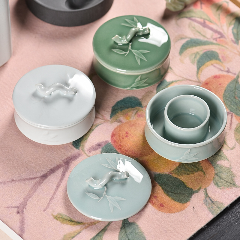 Multifunctional Calligraphy Brush Hot Pot Inkstone Ceramic