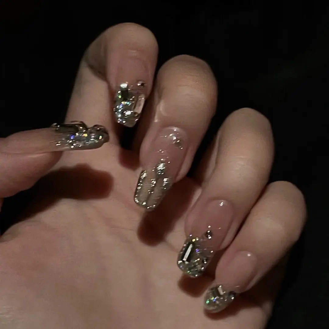 Wear Tip Three-dimensional Water Drop Handmade Nail