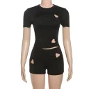 Black Shorts Suit
