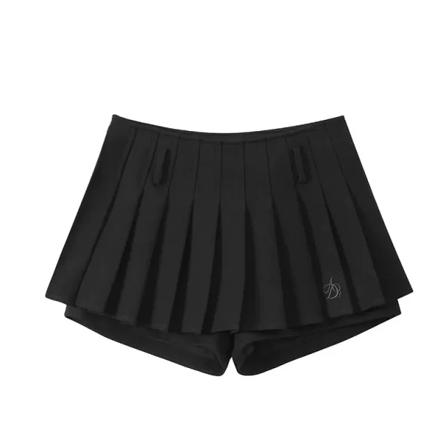 Knitted Cardigan Elegant High grade Versatile Top Pleated Skirt Black Pleated Skirt - Shop at LoveMi
