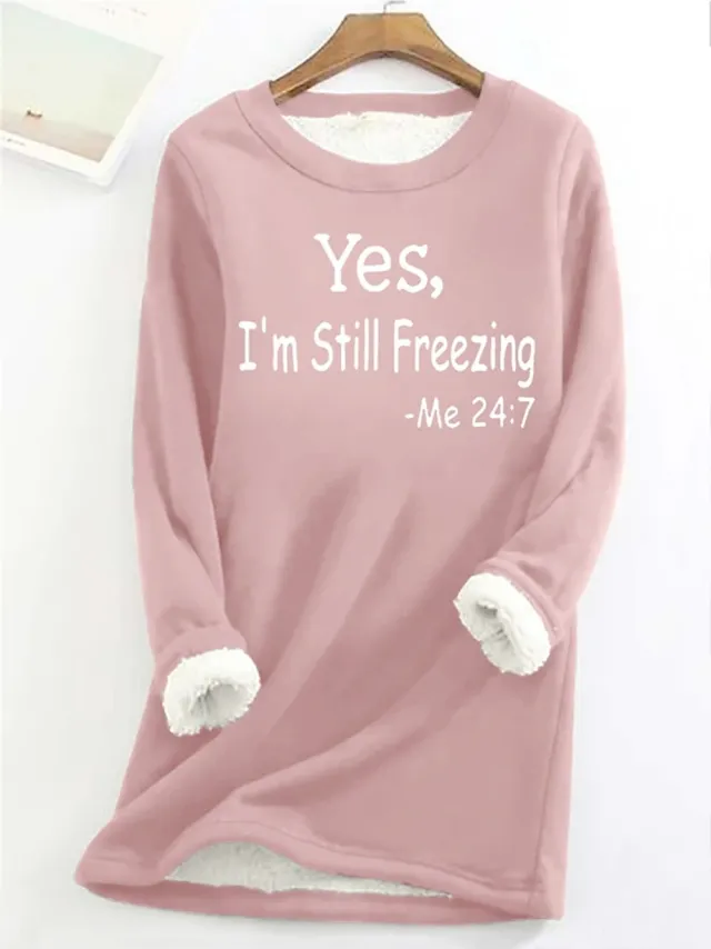 Autumn And Winter Women's Fleece lined Women's Round Neck Sweater Ltnswy301 6Xl - Shop at LoveMi