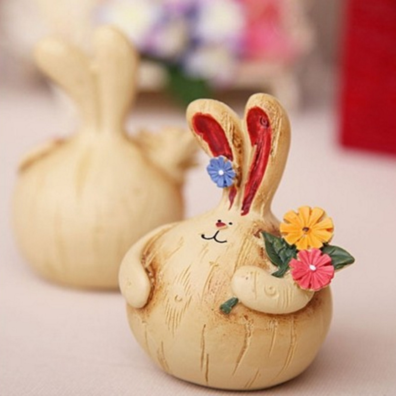 Title 1, Resin Fat Rabbit Creative Home Cute Decorative ...