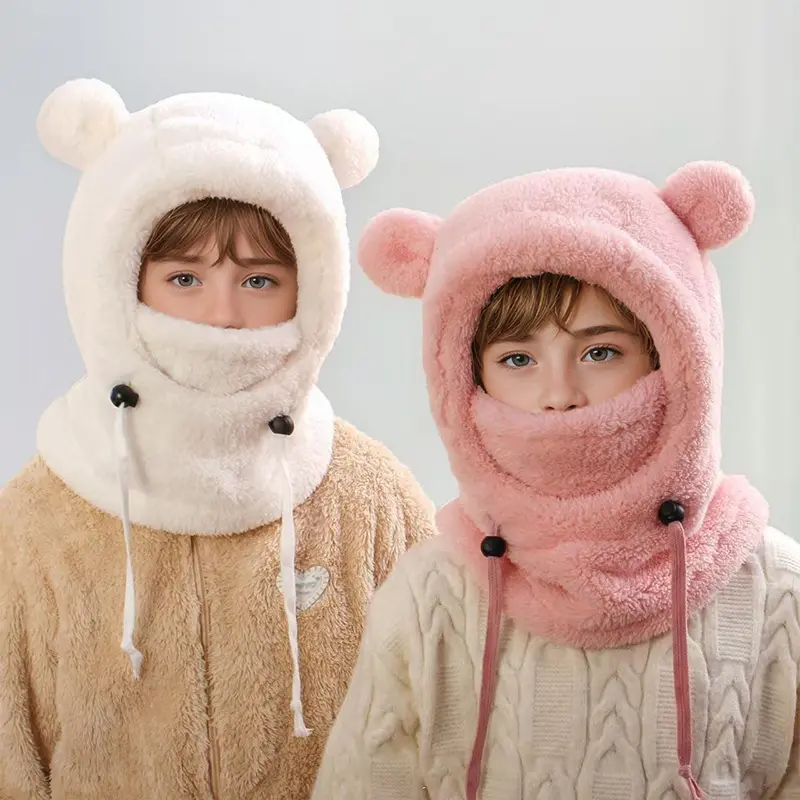 Cute Bear Ear Children Outdoor Keep Warm