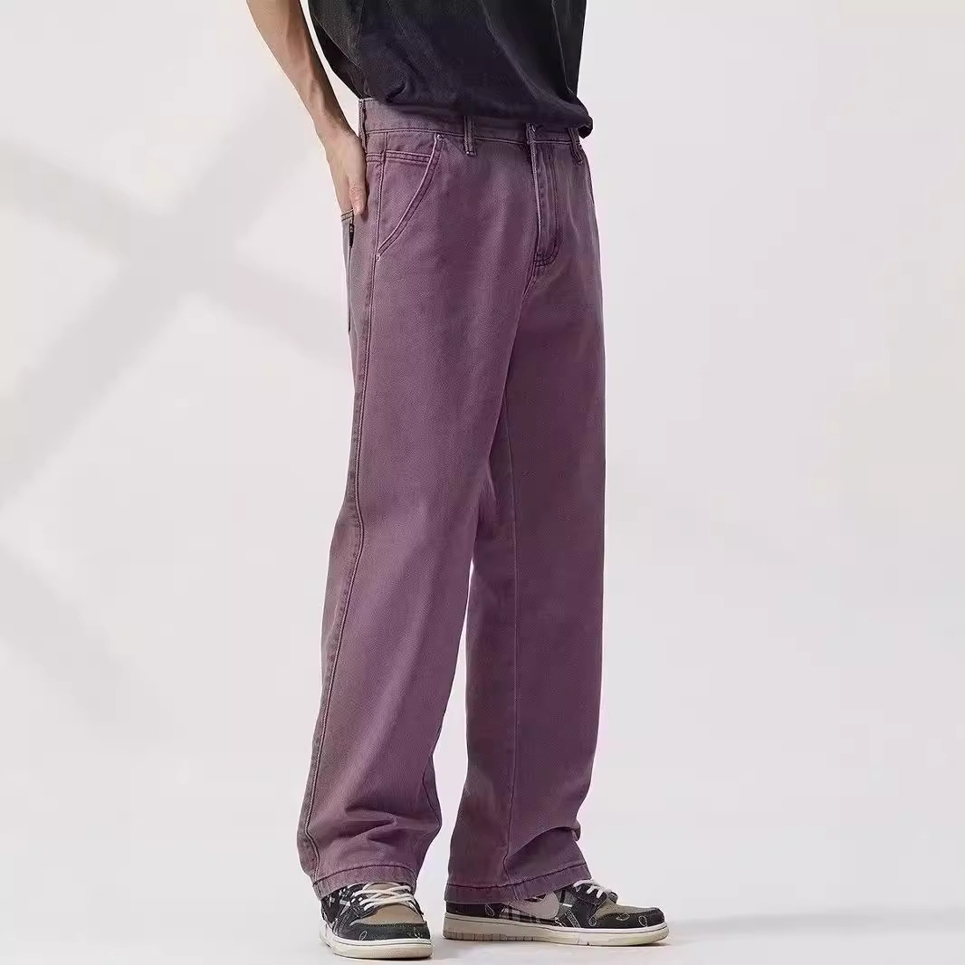 Casual Straight-leg Pants For Men And Women