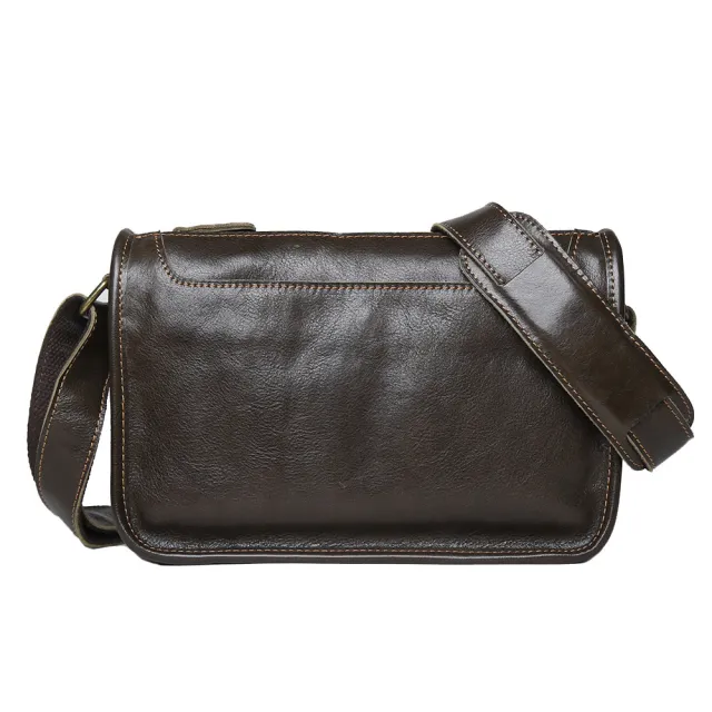 Men's Genuine Leather Crossbody Shoulder Bag Handmade Green - Shop at LoveMi