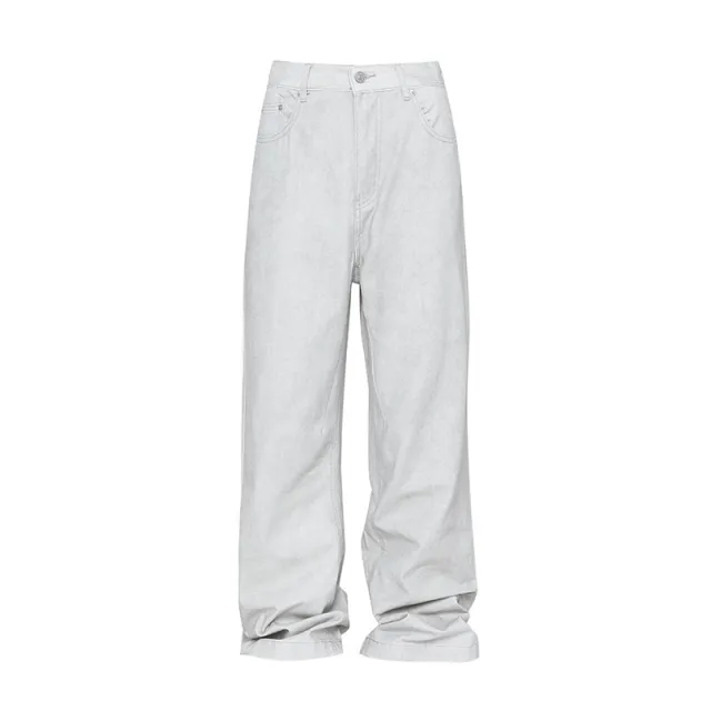 Distressed White Profile Casual Jeans White - Shop at LoveMi