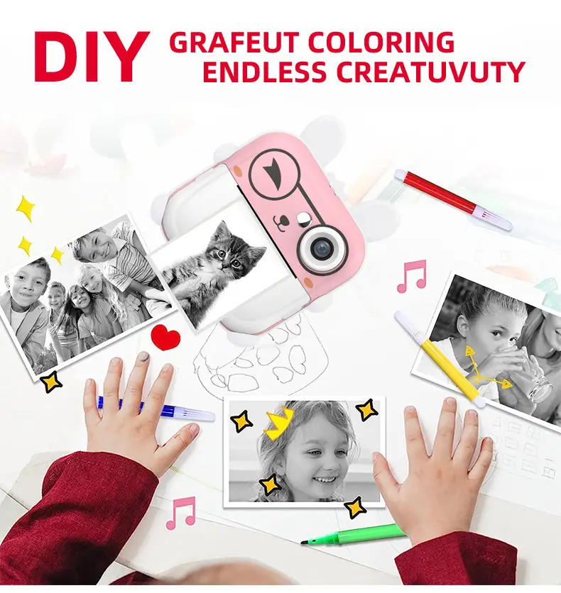 Q5 Polaroid Children's Digital Cartoon Camera