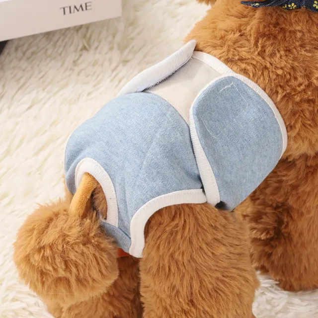 Dog Physical Safety Pants Comfortable Breathable Pure Cotton Light Blue - Shop at LoveMi