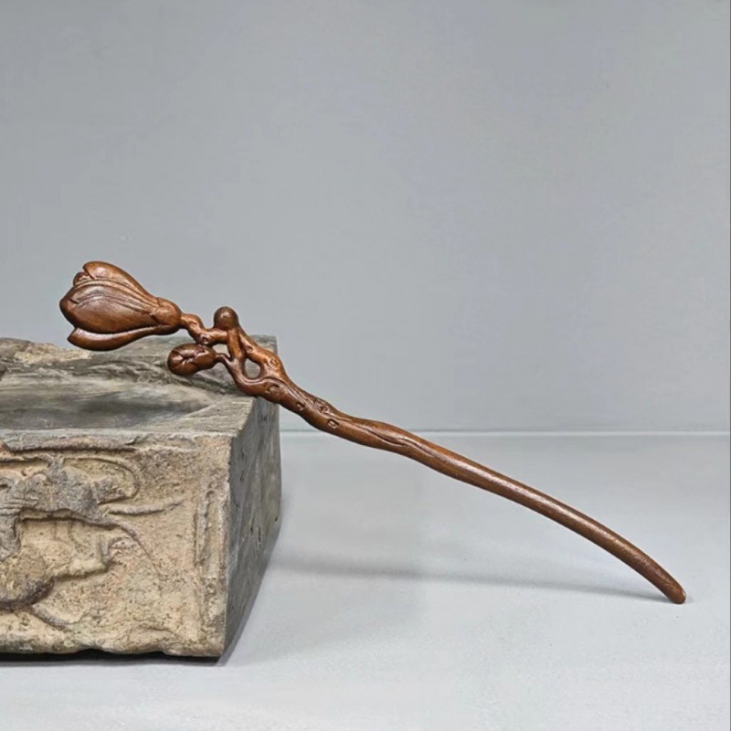 Wooden Women's Chinese Style Headdress Animal Hairpin 32