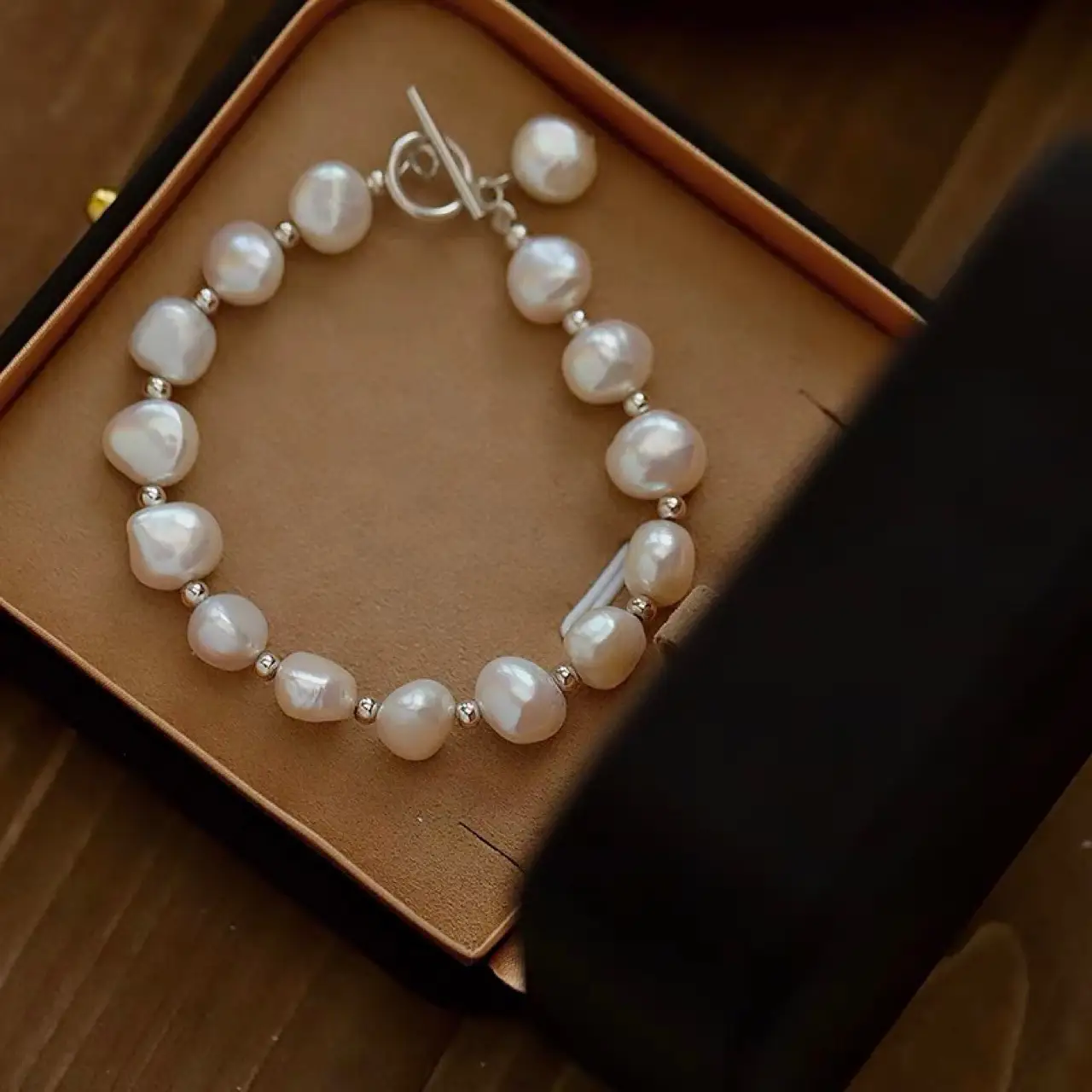 Freshwater Pearl Bracelet Simple Texture Bracelet
