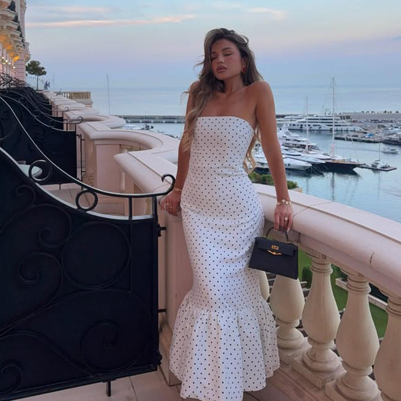 French Style Sexy Resort Maxi Dress