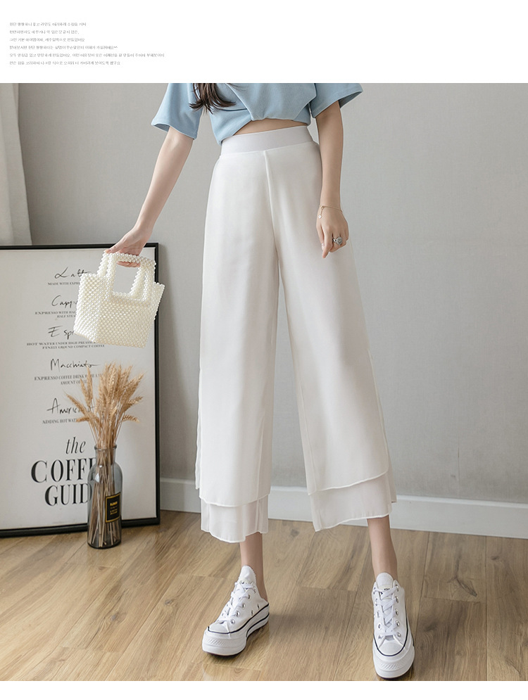 Title 14, High Waist Loose Ninth Hakama Pants für Damen, ...