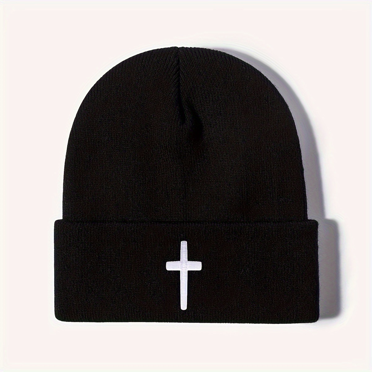 Embroidered Cross Black