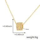 X Gold Single Pendant
