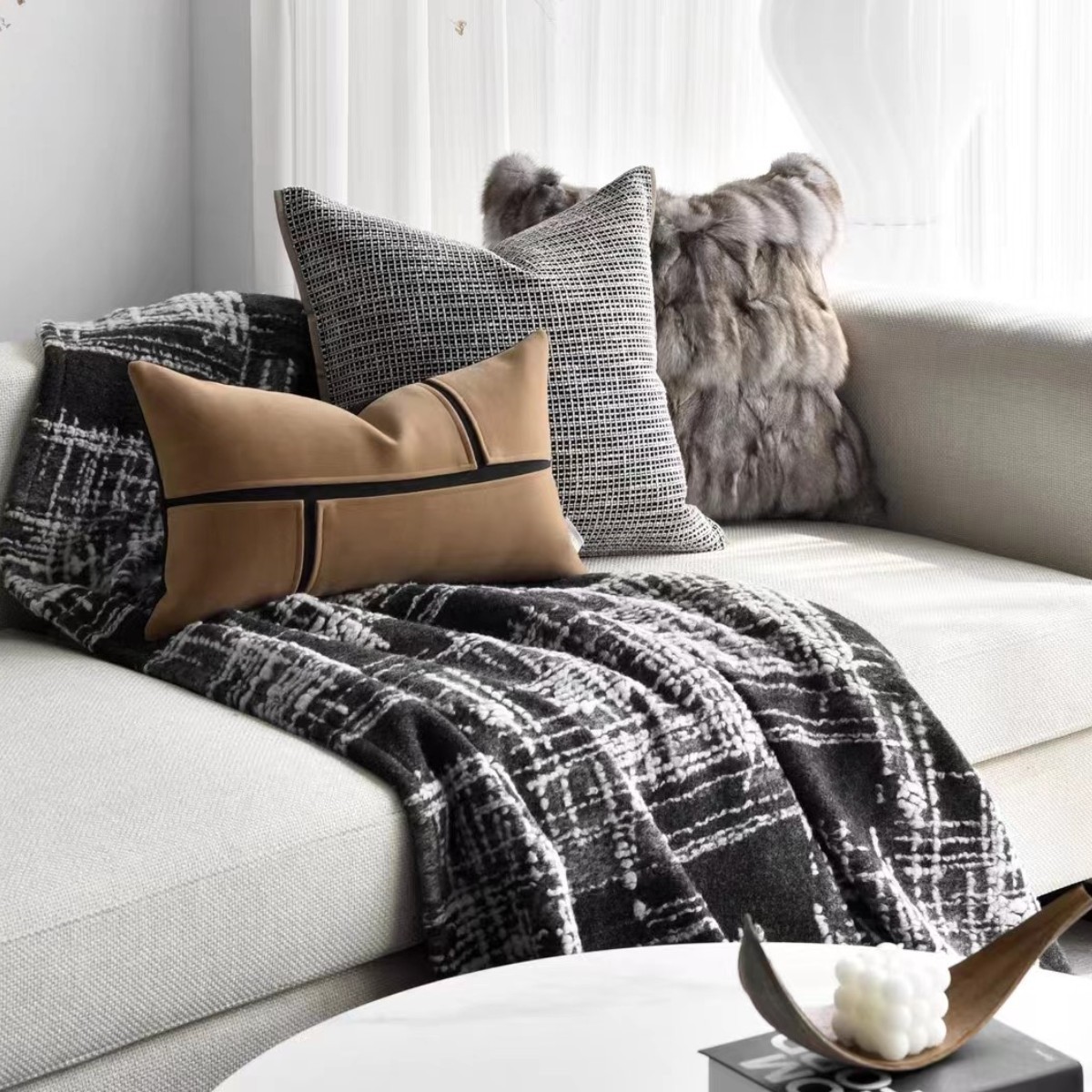 بطانية سرير، منشفة سرير، غطاء أريكة، منشفة موديل الغرفة الخلفي