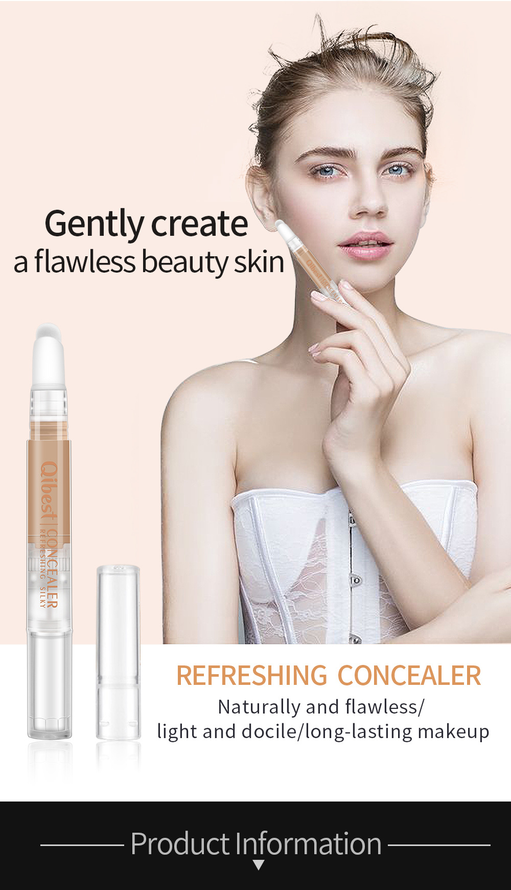 Title 1, Drehbarer wasserfester Concealer-Stick für make...